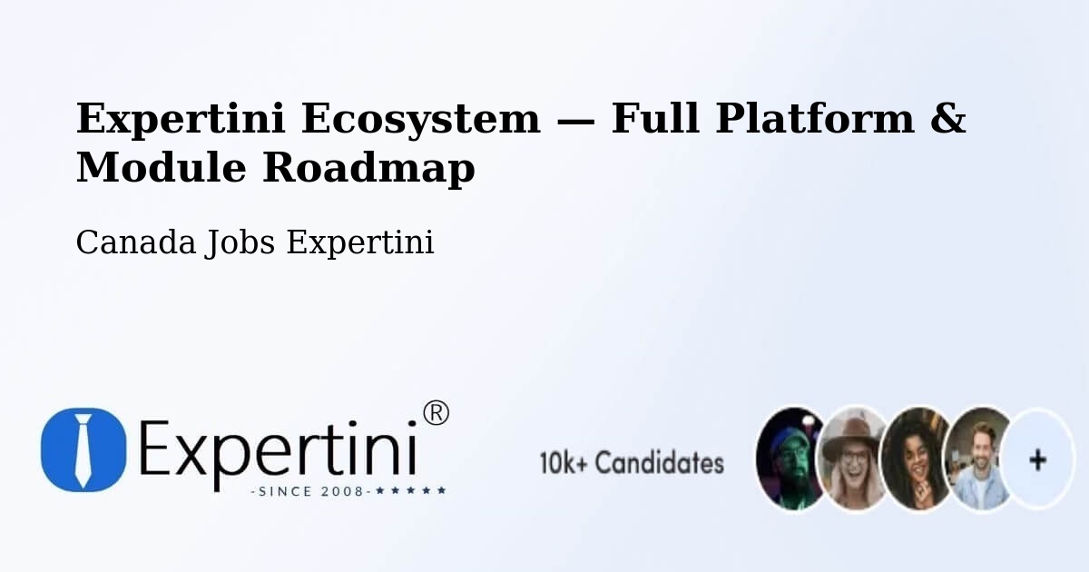 Expertini Ecosystem — Full Platform & Module Roadmap – St. Albert